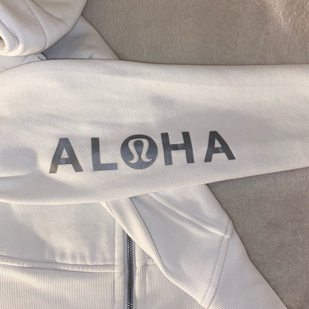 🔥 Lululemon Athletica White Hoodie Size 4 Excellent Condition - Picture 8 of 10